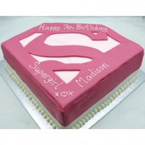 Superheroes - Supergirl Logo Cake (D,V)